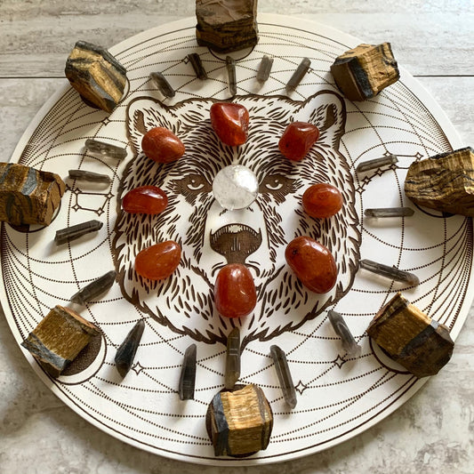 Bear Crystal Grid - Made to Order