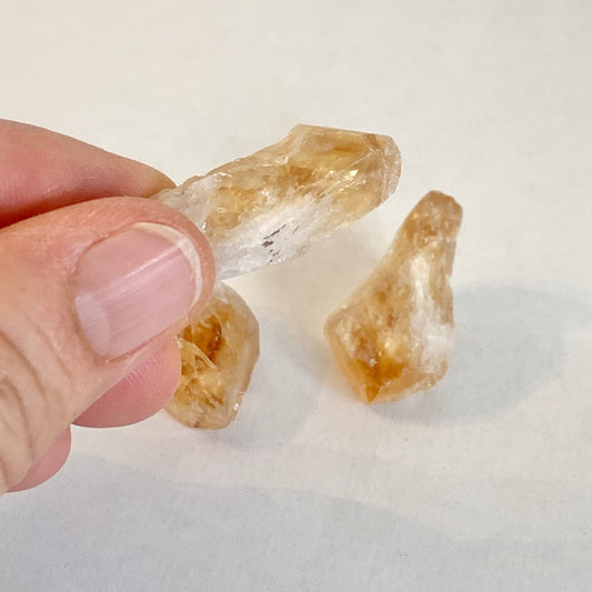 Citrine Point Stone Set, Rough